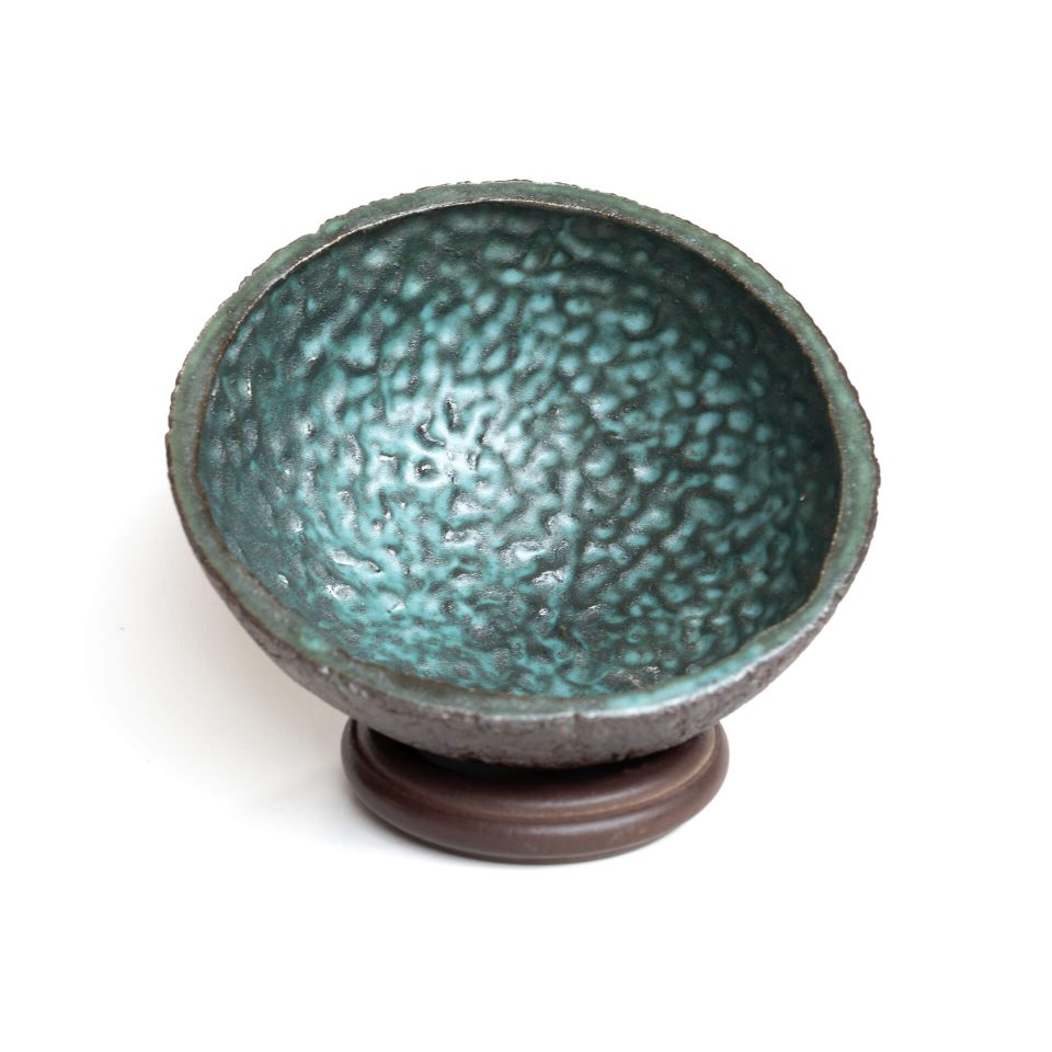 Bronzish bowl interior-view by Ted Ciccone