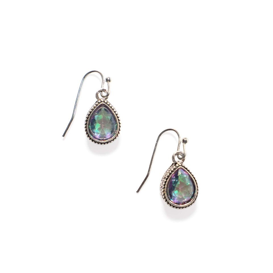 Color Morph Glass Drop Earrings by Dusty Nomad